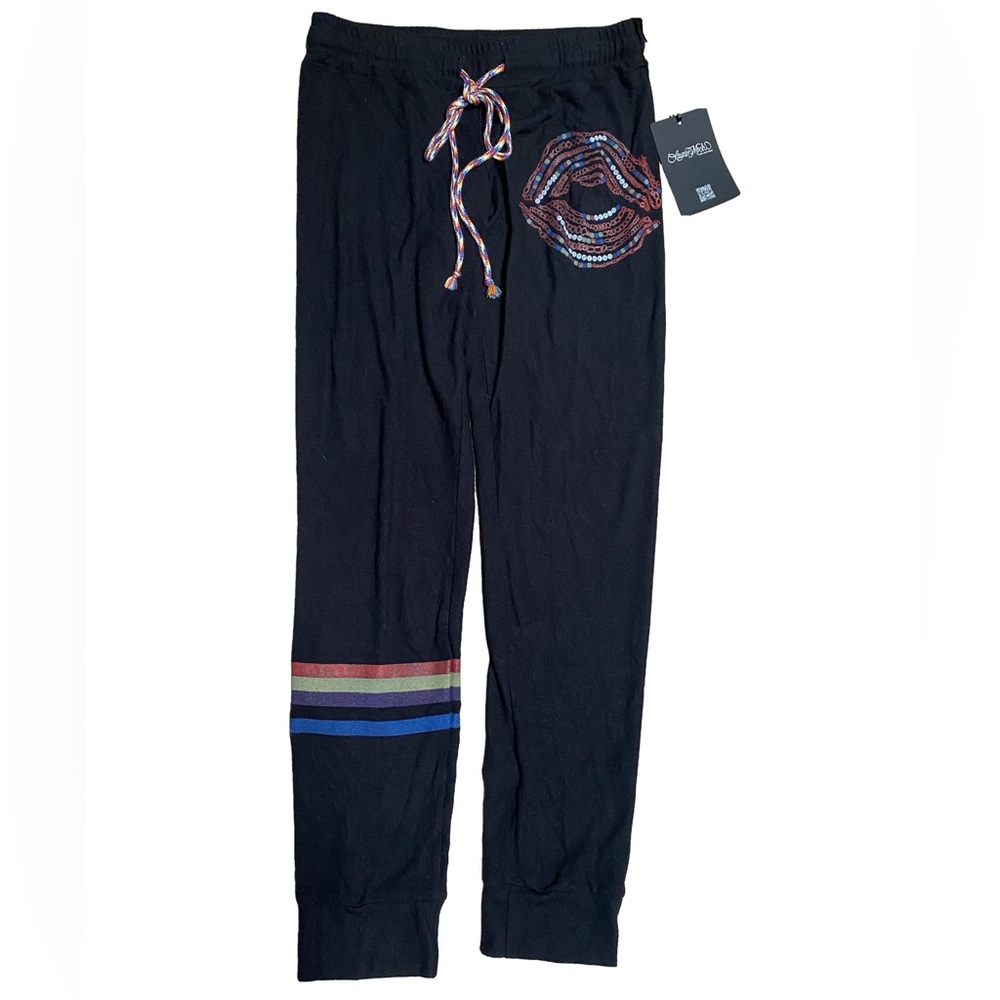 Lauren Moshi Joggers with Red Lips